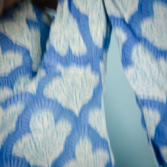 Roberta Roller Rabbit Size Small S Blue Scallop Shell Print Tunic Cover Up Dress - Picture 3 of 8